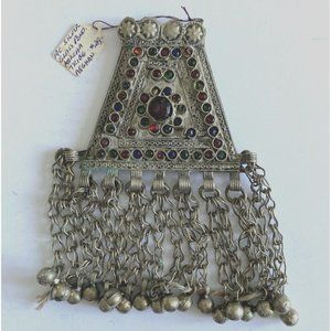 Afghan Kuchi Tribal Pendant Jewelry Boho Vintage Ethnic Dance Old Antique 1800s